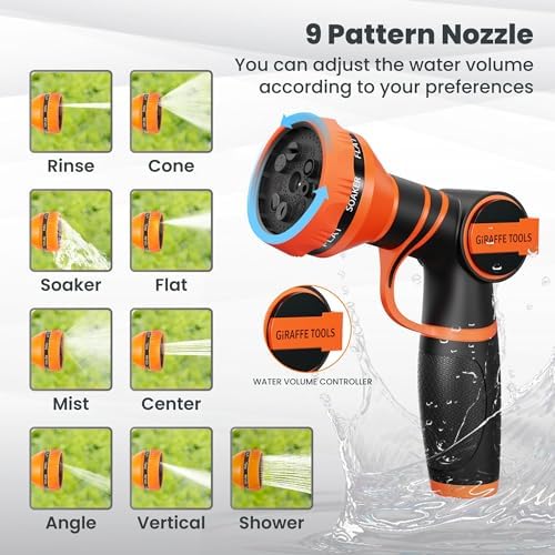 Giraffe Tools Garden Retractable Hose Reel 1/2" x 65FT,Wall Mounted - Image 6