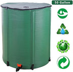 50 Gallon Collapsible Rain Barrel, Portable Rain Water Collection Barrel, Rainwater Collection System with Spigots and Overflow Kit, Rain Barrels to Collect Rainwater from Gutter for Garden - Image 6
