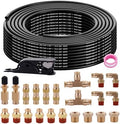 100FT 1/4" DOT Air Line Kit with 22PCS Brass Fittings, Cutter & Teflon Tape by BOERAY