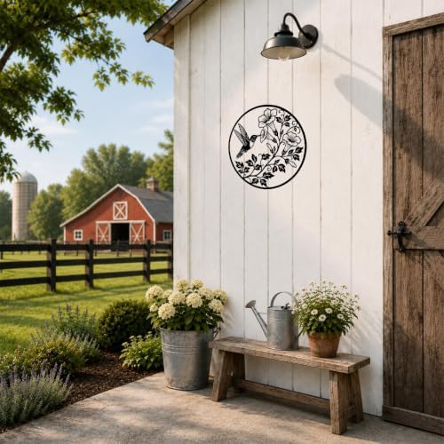 Hummingbird Flowers Wings Petals Metal Wall Art as Home Decor Accent Bold - Image 7
