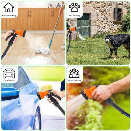 50 FT Garden Hose, Flexible No Kink Heavy Duty Garden Water Hose Flex Copper Bullet Collapsible Washer Rubber Hose 5/8" Soft Lightweight Outdoor Waterhose Manguera Para Jardin - Image 6