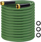 Garden Hose 75 ft Flexible Non-Expandable Water Hose Kink-Free Ultra Lightweight Leak-Proof Durable Portable Wear-Resistant Hoses Pipe with 3/4" Brass Fittings for Outdoor Yard Lawn Car Wash by VIONMI