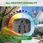 75FT Non-Expanding Garden Hose, Lightweight Flexible Flat Hose, Kink-Free, Burst-Resistant, High-Pressure Water Hose for Outdoor, RV, Lawns, Cleaning - Image 7