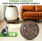 23 inch Plant Saucer Rolling Metal Extra Large Plant Caddy, 600 Lb Capacity - Image 6