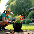 6 Pack 16 Inch Large Plant Pots, Plastic Planters for Outdoor Plants - Image 5