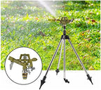 360 Degree Automatic Garden Sprinklers Tripod Base Watering Grass Lawn Nozzle Rotating Water Sprinkler Irrigation System Landscape Gardening (Color : 1pcs) (2pcs) - Image 2