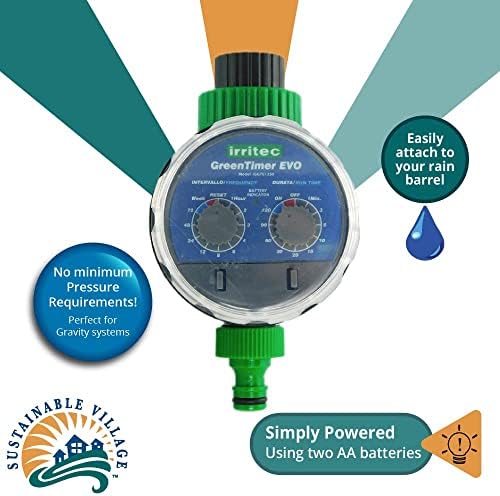 Gravity System Timer (W/ADAPTERS) | Ideal for Drip Irrigation & Irrigation System Kit(s) | Battery-Operated Irrigation Controllers/Hose Timer | No Pressure Needed! - Image 4