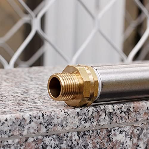 SIGURANTA Garden Hose Connector Adapter,3/4" GHT female and 1/2" NPT male Connectors, Brass Repair Fittings, for female Hose to male Hose (10 Pack) - Image 3