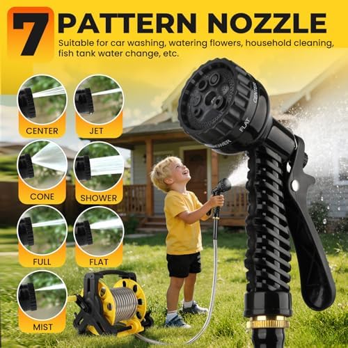 Garden Hose 100FT - 304 Stainless Steel Metal Water Hose, Flexible, Kink-Free, Lightweight, Durable, Crush Resistant Fittings, Easy to Coil, 500 PSI - Image 2