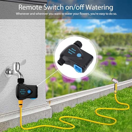 Hilitand Smart Sprinkler Timer, WiFi Water Timer for Garden Hose and Home Compatibility, APP Voice Control, Automatic Irrigation System for Lawn and Yard (NPT) - Image 4
