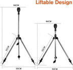 Rotating Tripod Sprinkler, 360 Degree Automatic Rotating Irrigation Watering Sprinkler, Large Area Telescopic Tripod Sprinkler for Patio Lawns - Image 7