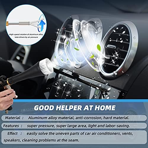 High Pressure Car Interior Spraying Washing Gun with 2 Set Nozzle Sprayer Connector Air Pulse Car Washing Equipment Tool (Upgrade-Dust blow gun) - Image 5