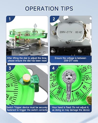 T104M Mechanical Pool Timer Switch Mechanism Only 208–277 V, 40 A, DPST - Image 7