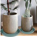 2 Pack of 20 21 inch Plant Saucer Round, Deep Plant Saucers for Pots, Heavy Duty Plastic Plant Drip Tray for Indoors Outdoor, Bird Bath Bowls, Plant Trays for Planter 19-22" (21 inch, Green) - Image 5
