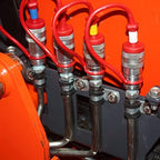 3/8" Ag ISO 5675 Pioneer Hydraulic Quick Connect Couplers with Dust Caps - Image 5