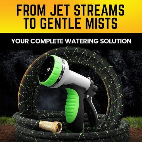 PowerFlow Metal Garden Hose, 75 Ft Non-Expandable Water Hose, Black - Image 4