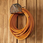 Garden Hose Holder Wall Mount for Outdoor Yard,100lbs Load Capacity Heavy-Duty Water Hose Hanger, Holds 150FT of Wall-Mounted Metal Partridge Decorative Hose Rack Hook for Outside Patio,Garage by CLYBMetalArts