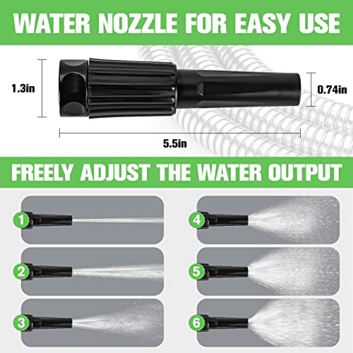 TVKB Metal Garden Hose 75ft Stainless Steel Water Hose Super Tough Flexible Water Pipe with 3/4 inch Brass Fittings and Sprayer Nozzle, Kink & Tangle Free, Rust Proof - Image 5