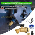Spigot Kit for Rotopax Water Containers, Brass Quarter Turn Faucet Filter - Image 5