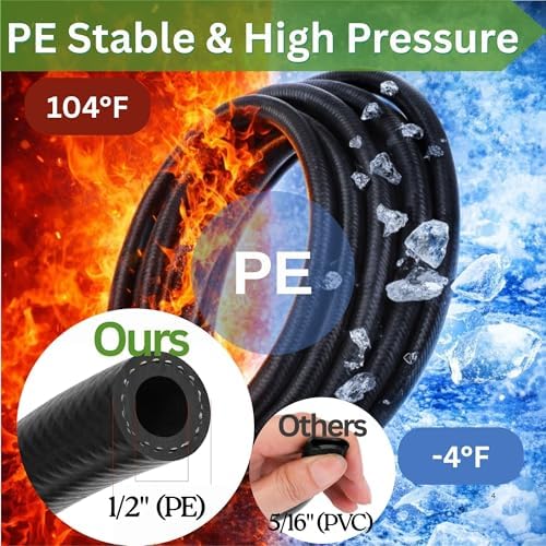 Ultimate 370FT Drip Irrigation Bundle – 240FT Quick Connect System + 130FT Flexible Hose with Accessories – 2 Tubing Sizes 1/2" & 1/4 for Custom Watering - Image 5