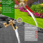 2-way brass garden hose separator, Y-valve hose separator, stainless steel long handle, 3/4 "light thread Y-valve - Image 4