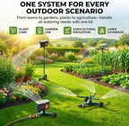 3-in-1 Lawn Sprinkler System with Adjustable 16-30" Riser - Image 6