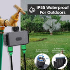 Bluetooth Sprinkler Timer 2 Zone, Smart Water Timer with APP Control, IP55 Hose Timer for Garden Yard, Rain Delay & Manual Irrigation, 7-116 psi 40-113℉ Long R - Image 4