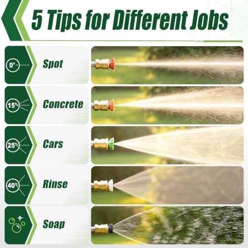 Pressure Washer Gun and Hose, 25 FT Hose with Extension Wand - Image 6
