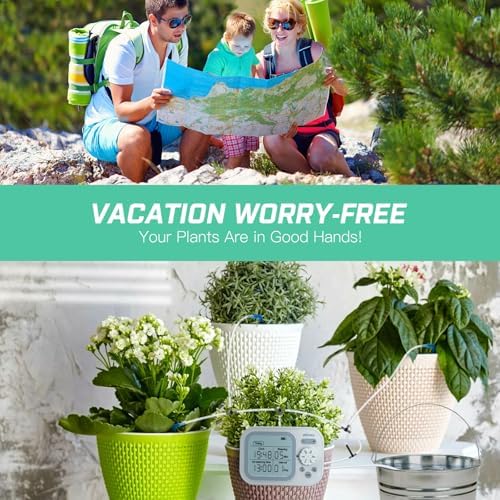 Automatic Plant Waterer Self Watering System Indoor for 15 Potted Plants, White - Image 2