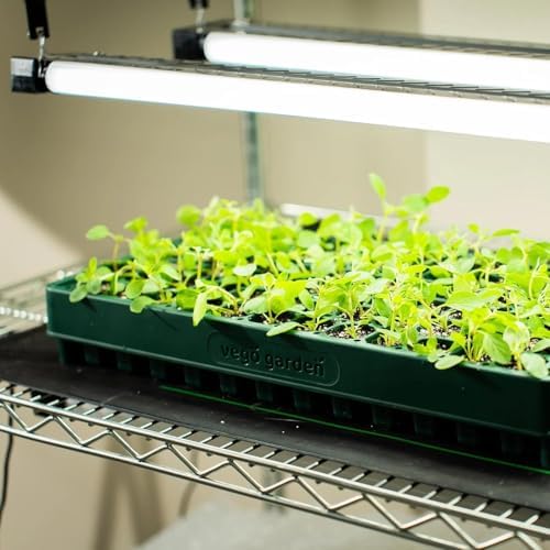 Vego garden 2 Set 76 Cells Seed Starter 10" x 20" Tray Stackable Seedling Starting Germination Trays for Plants Planting Vegetables Herbs Flowers, - Image 6