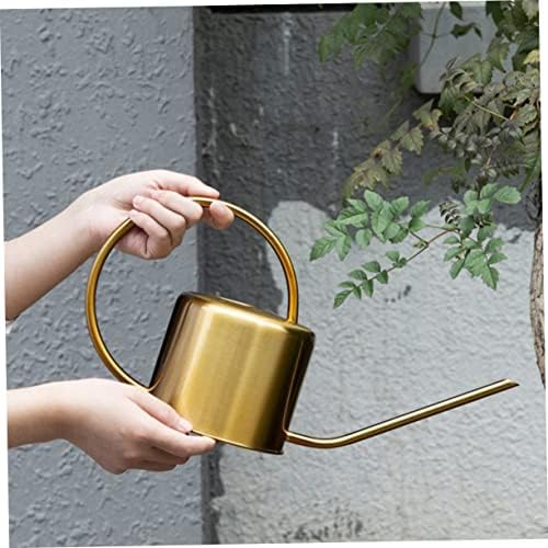 Watering Can Stainless Steel with Long Spout, 1300ml Garden Pot - Image 5