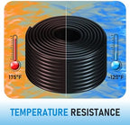 Self-Sinking Aeration Hose 100 ft ⅜ in. Comes with 4 patchers and 4 stainless steel hose clamps for weighted air pump tubing, easy to install for pond water lake aeration (100 Feet) - Image 6