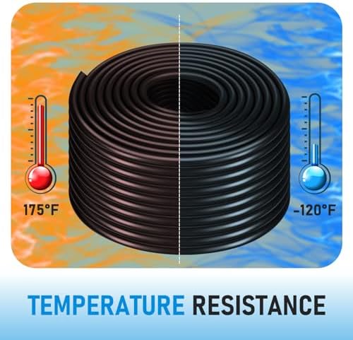 Self-Sinking Aeration Hose 100 ft ⅜ in. Comes with 4 patchers and 4 stainless steel hose clamps for weighted air pump tubing, easy to install for pond water lake aeration (100 Feet) - Image 6