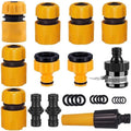 22/31 Pcs Garden Hose Connector Set Connector End 3 Tap Extender Hose Quick Connectors Repair Joint Pipe Irrigation Accessories(22 Pcs) by Unknown