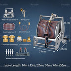 Stainless Steel Wall Mounted Floor Standing Hose Reel B-15mHose - Image 2