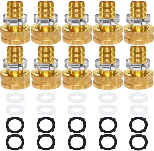 Garden Hose Adapter 10PCS 3/4GHT(F) to 1/4 Barb Garden Hose by Unknown