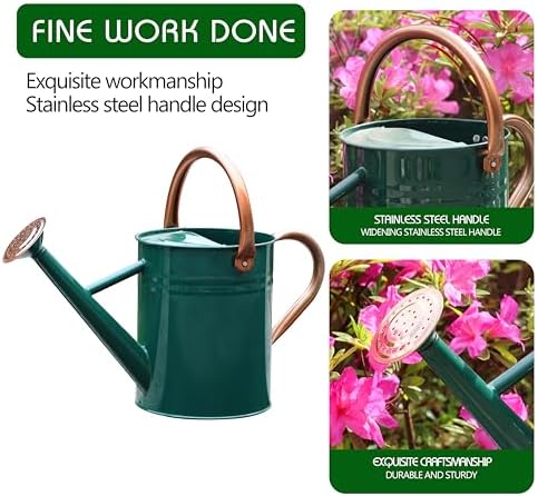 Metal Watering Can for Outdoor Plants, Watering Can 1 Gallon (NewGreen) - Image 4