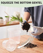 homenote 6.7 Inch Clear Plastic Nursery Pots with Drainage Holes (15 Pcs) - Image 6