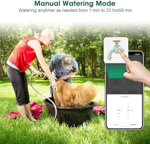 Irrigation Controller Automatic Water Timer Dual Hose Garden Irrigation Watering System Faucet Sprinkler Programmer Support IPX5 - Image 6