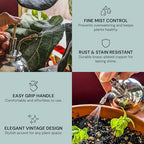 Sustainable Village Watering Can Indoor Plants - Nickel Plant Mister - Stylish and Rust Resistant Watering Cans for Healthy Hydration - Prevents Overwatering - Image 4