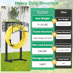 TomCare Garden Hose Holder, Heavy Duty Water Hose Hanger for 160FT Hose - Image 2