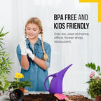 2 Pack Watering Can 1/2 Gallon - Small Watering Can for Indoor Plants - Outdoor Watering Can - Purple Plant Waterer - Plastic Watering Can for Garden - Image 6