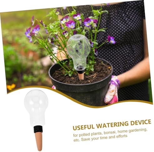 balacoo 6pcs Self Watering Bulbs for Outdoor Plants Automatic Plant Watering Stake Efficient Drip Irrigation System for Use Stylish Design for Consistent Moisture - Image 2