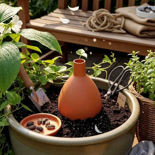 68 oz Large Olla Terracotta Self Watering Pot,Teardrop - Image 6
