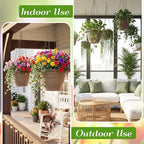20 Pack Hanging Planter Basket 10 Inch with Drainage Tray - Image 5