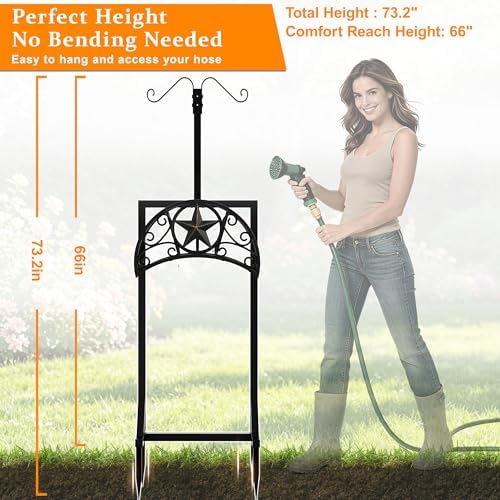Freestanding Garden Hose Holder, Detachable Outdoor Hose Storage - Image 3