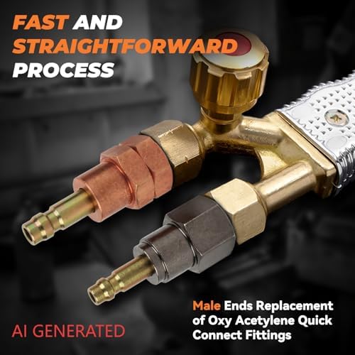 Oxy Acetylene Torch Quick Connects Fittings| Fit 9/16"-18 B Fittings - Image 5