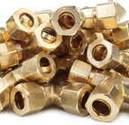 3/8-Inch OD Compression Tee,Brass Compression Fitting(100pcs) by LTWFITTING