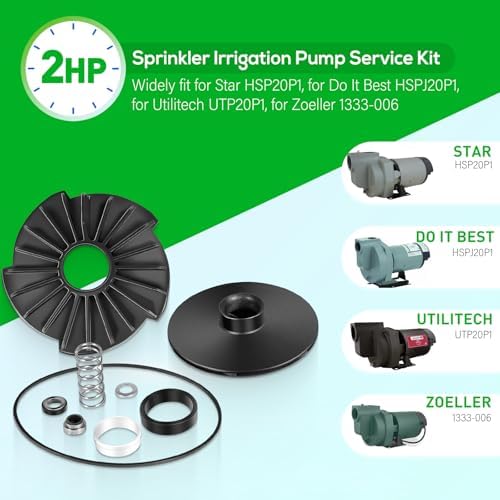 023705 Lawn Sprinkler Irrigation 2 HP Pump Service Repair Kit - Image 2
