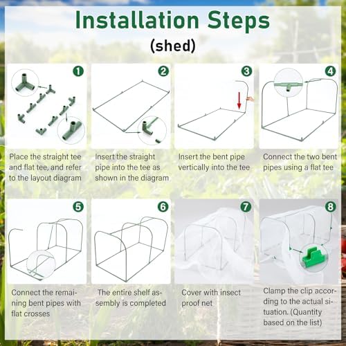 Briwooody Raised Garden Bed Kit Self Watering Pest Control Net 39x21x19" - Image 5